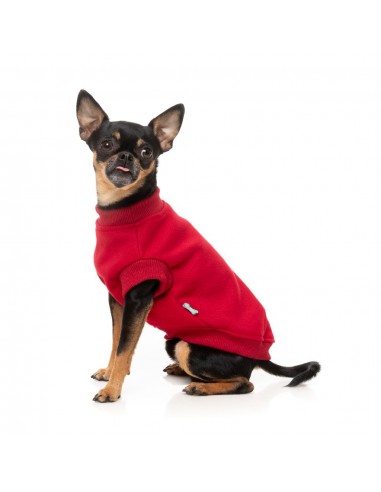 Camisola de algodão para cães FuzzYard Allday 25 vermelha