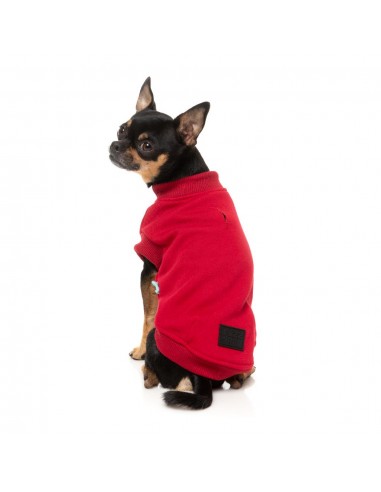Camisola de algodão para cães FuzzYard Allday 25 vermelha