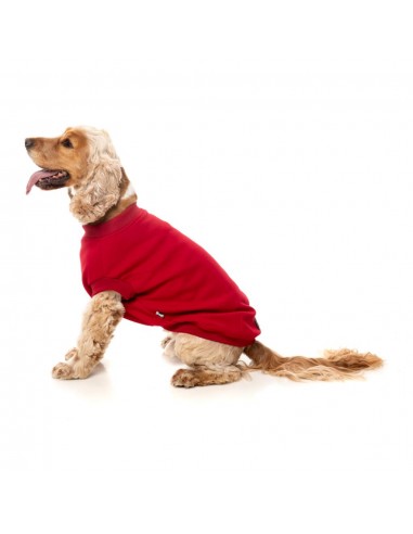 Camisola de algodão para cães FuzzYard Allday 25 vermelha