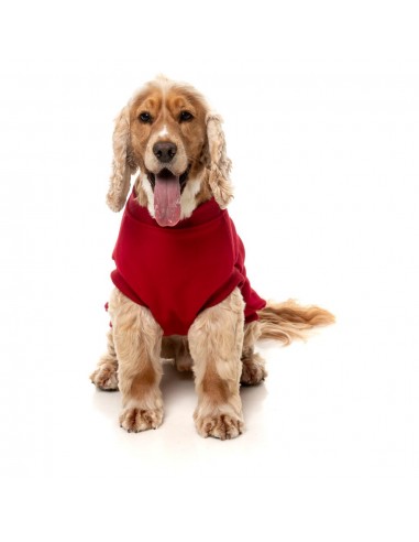 Camisola de algodão para cães FuzzYard Allday 25 vermelha