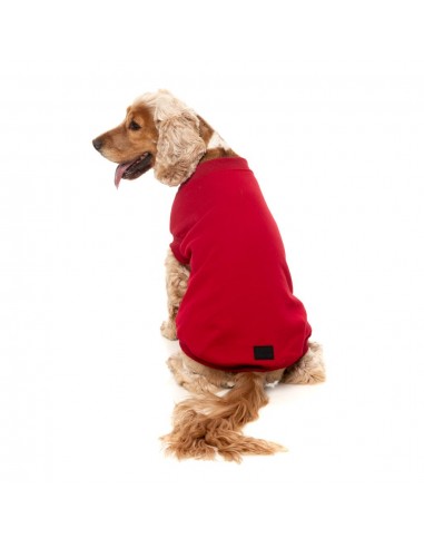 Camisola de algodão para cães FuzzYard Allday 25 vermelha