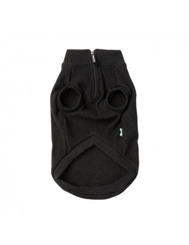 Camisola com fecho para cães FuzzYard Cambridge preta