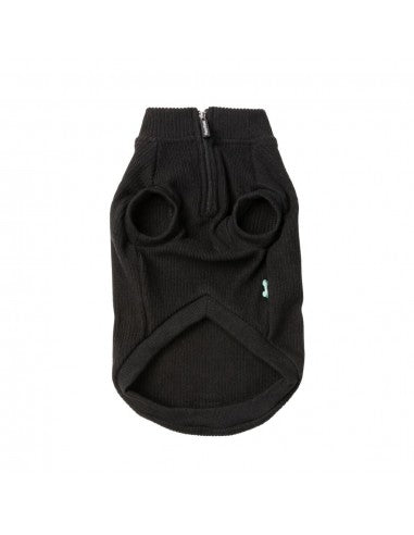 Camisola com fecho para cães FuzzYard Cambridge preta