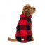 Camisola para cães FuzzYard Checkered Teddy vermelha