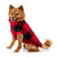 Camisola para cães FuzzYard Checkered Teddy vermelha