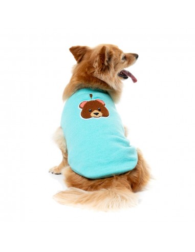 Camisola de malha para cães FuzzYard FuzzBear aqua