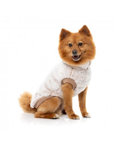 Camisola de peluche para cães FuzzYard Frosted Teddy latte