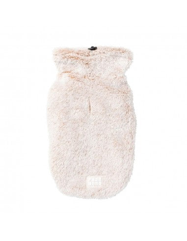 Camisola de peluche para cães FuzzYard Frosted Teddy latte