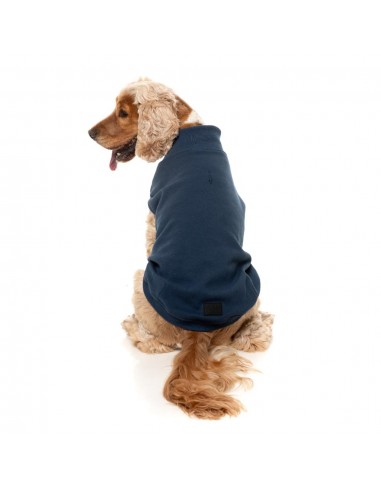 Camisola bordada para cão FuzzYard Smiley azul-marinho