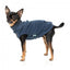 Camisola bordada para cão FuzzYard Smiley azul-marinho