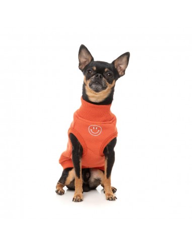 Camisola bordada para cão FuzzYard Smiley cor de ferrugem