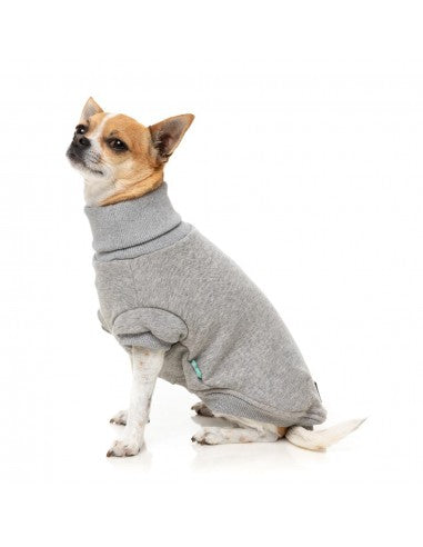 Camisola de gola alta para cão FuzzYard Stevie 25 cinzenta