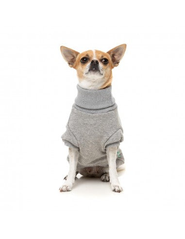 Camisola de gola alta para cão FuzzYard Stevie 25 cinzenta