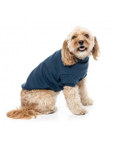 Camisola de gola alta para cão FuzzYard Stevie azul-marinho
