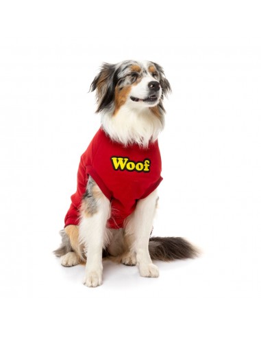 Camisola para cães FuzzYard The Woof, algodão vermelho (tamanho 1)
