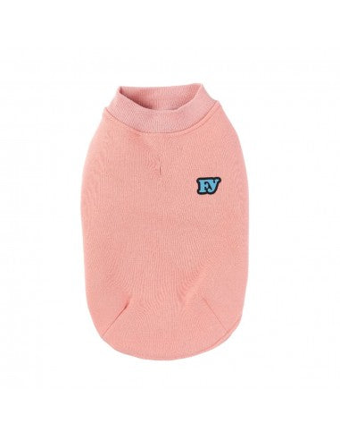 Camisola para cães FuzzYard The Woof, algodão rosa (tamanho 4)