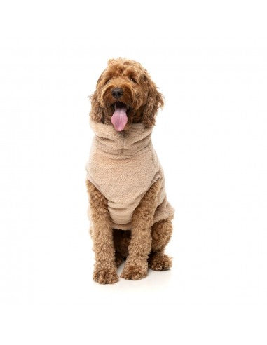 Camisola para cães FuzzYard Turtle Teddy 25 Desert Tan (tamanho 1)