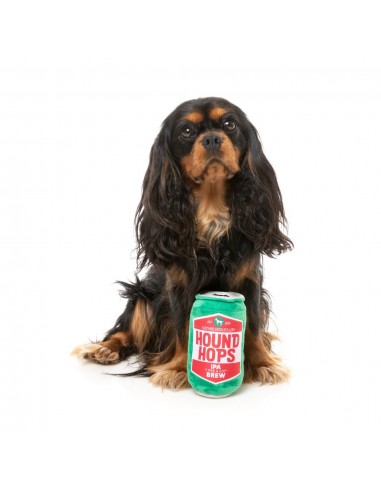 Peluche para cães FuzzYard lata de cerveja Hound Hops com apito