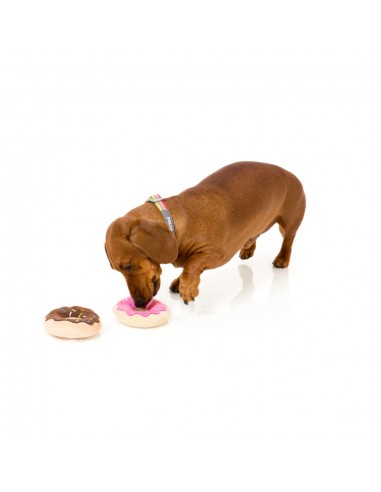 Peluches para cães FuzzYard donut, pack de 2