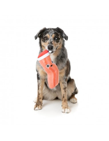 Peluche de Natal para cães FuzzYard Bacon-ing Xmas