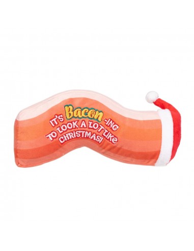 Peluche de Natal para cães FuzzYard Bacon-ing Xmas