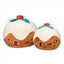 Peluche de Natal para cães FuzzYard Hey Puddin' (tamanho S)