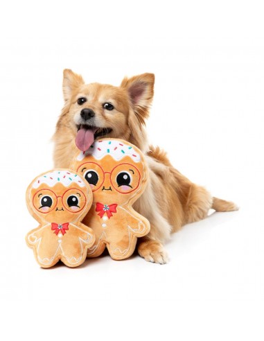 Peluche de Natal para cães FuzzYard Jinglebread (tamanho S)