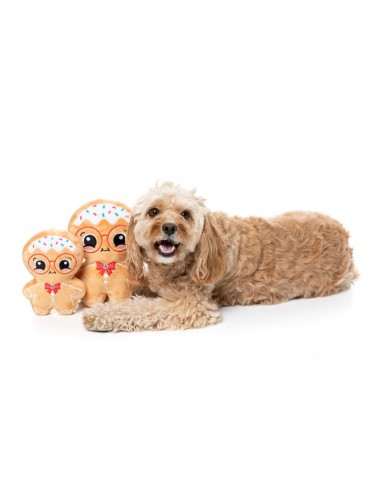 Peluche de Natal para cães FuzzYard Jinglebread (tamanho S)