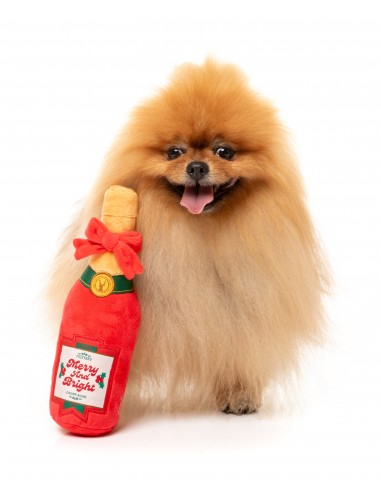Peluche de Natal para cães FuzzYard Merry & Bright Chompagne