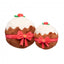 Peluche de Natal para cães FuzzYard Merry Puddin em forma de pudim de Natal