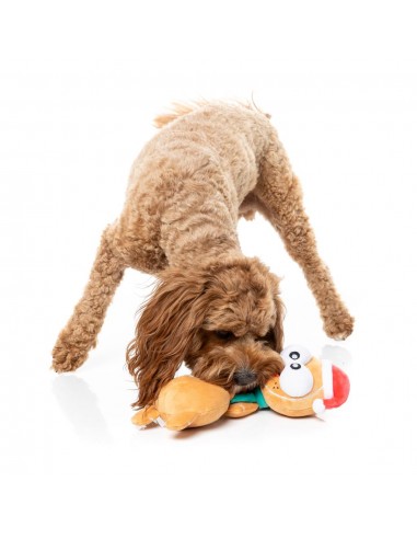 Peluche de Natal para cães FuzzYard Monecka the Turkey