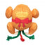 Brinquedo de Natal para gatos FuzzYard Let's Get Basted Roast em forma de peru assado