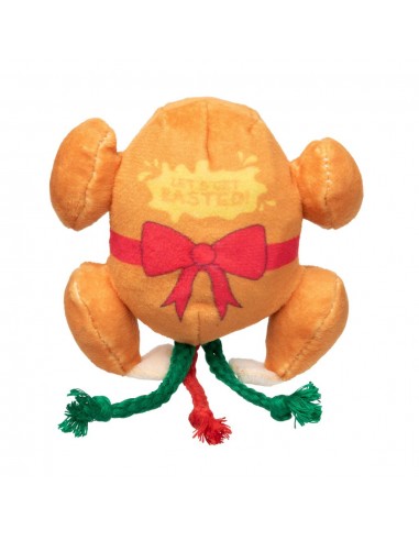 Brinquedo de Natal para gatos FuzzYard Let's Get Basted Roast em forma de peru assado