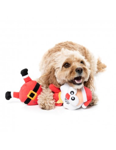 Peluche de Natal para cães FuzzYard Saint Neckolas em forma de Pai Natal