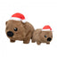 Peluche de Natal para cães FuzzYard Wallace Wombat (tamanho S)