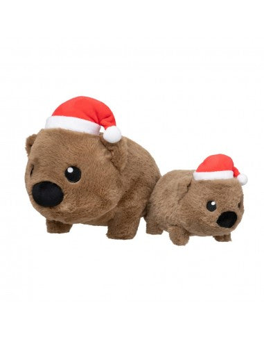 Peluche de Natal para cães FuzzYard Wallace Wombat (tamanho S)