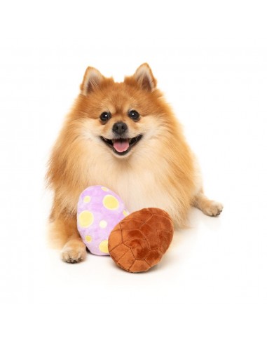 Peluches ovos de Páscoa para cães FuzzYard, pack de 2