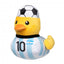 Peluche para cão FuzzYard Pato futebolista Argentina n.º 10 com apito