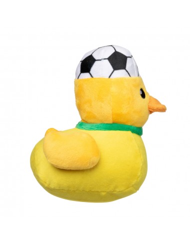 Peluche para cão FuzzYard Pato futebolista Brasil n.º 7 com apito