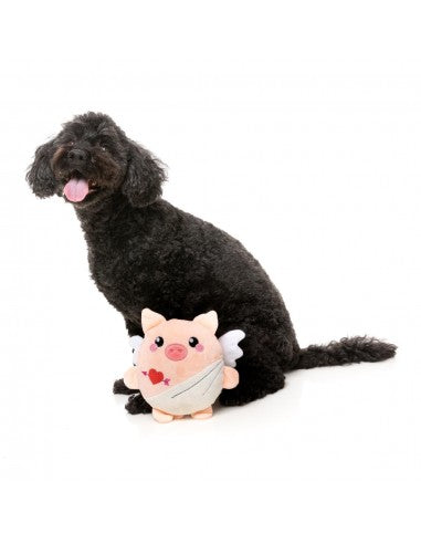 Peluche para cães FuzzYard Love Cu-pig, porquinho cupido