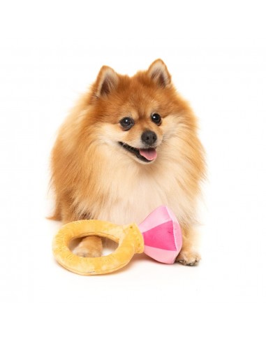 Peluche para cães FuzzYard Love Diamond In The Ruff Ring, anel de diamante
