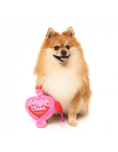 Peluche para cães FuzzYard Love Tail Chaser Perfume, frasco de perfume