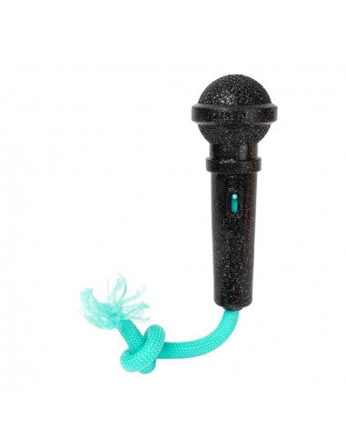 Brinquedo interativo para cães FuzzYard Mic Drop com corda e som