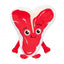 Peluche para cão FuzzYard Meat Heads Tim Tee-Bowne com apito