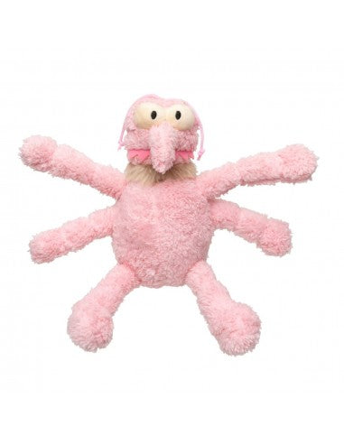 Peluche para cães FuzzYard Nasties Scratchette pulga rosa (tamanho L)
