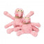 Peluche para cães FuzzYard Nasties Scratchette pulga rosa (tamanho S)