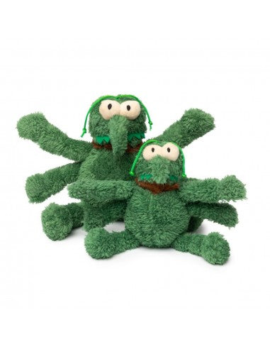 Peluche para cães FuzzYard Nasties Scratchy pulga verde (tamanho L)