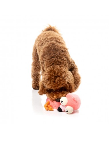 Peluche para cães FuzzYard Neck Minnits Neckole flamingo com pescoço elástico