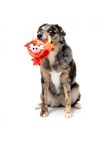 Peluche para cães FuzzYard Noggins Moo Hammad Ali com apito