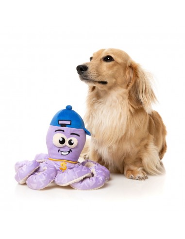 Peluche para cães FuzzYard Octo-Pose Hip Hoptapus polvo com apito